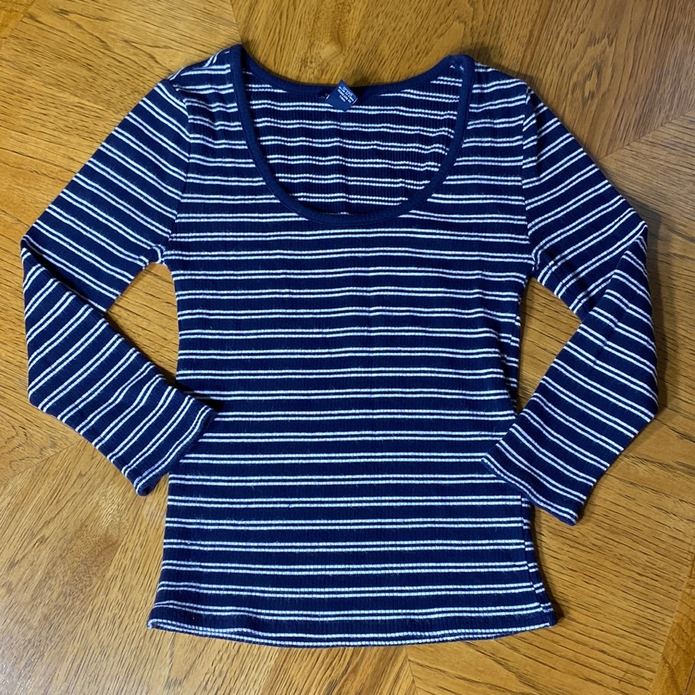 FOREVER 21 Striped Knit Top